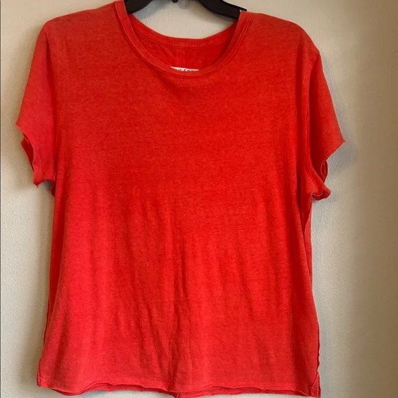 We The Free Bright Coral Short Sleeve Tee - Picture 2 of 6